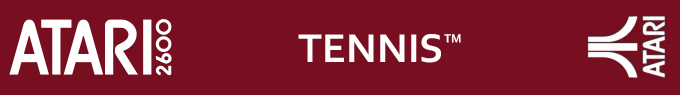 Tennis logo for Atari 2600
